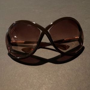 Brown and Gold Sunglasses